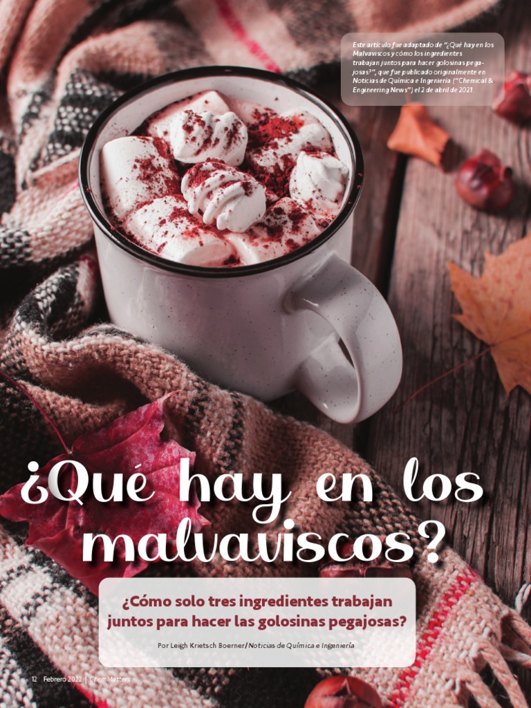 Whats in Marshmallows Spanish PDF Gases Gelatina