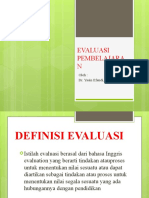 Evaluasi Pembelajaran Pertemuan 1