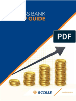 Access Bank Tariff Guide Booklet - 2021