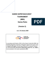 MBS Sands Super Baccarat Tournament Game Rules Version 2