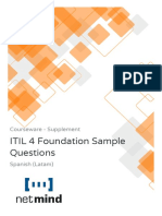 ITIL 4 Foundation Sample Questions
