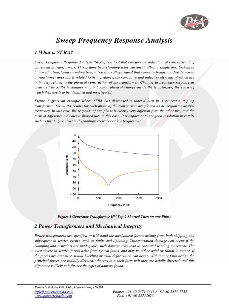 SFRA | PDF | Transformer | Capacitor