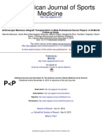 Arthroscopic Meniscus Allograft Transplantation in Male Professional Soccer Players. 2013.