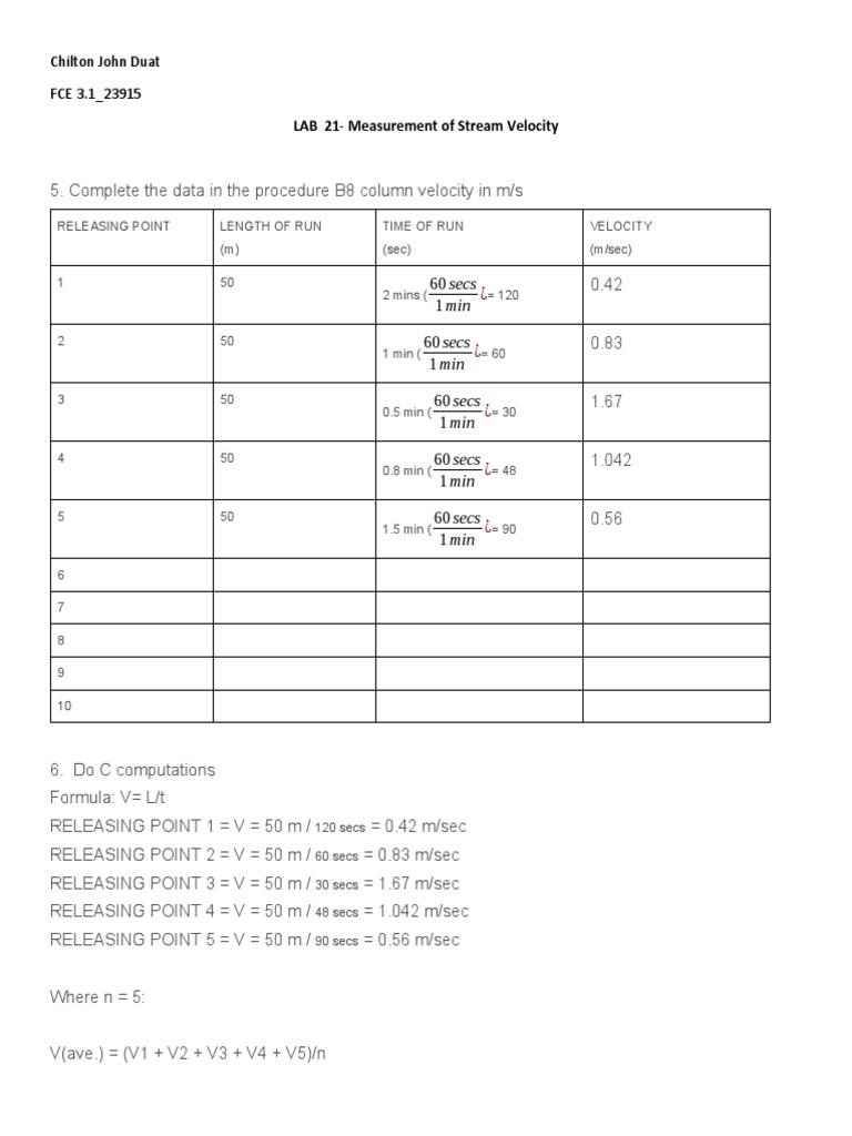 Sur Lab 21 Assignment (Answer) PDF