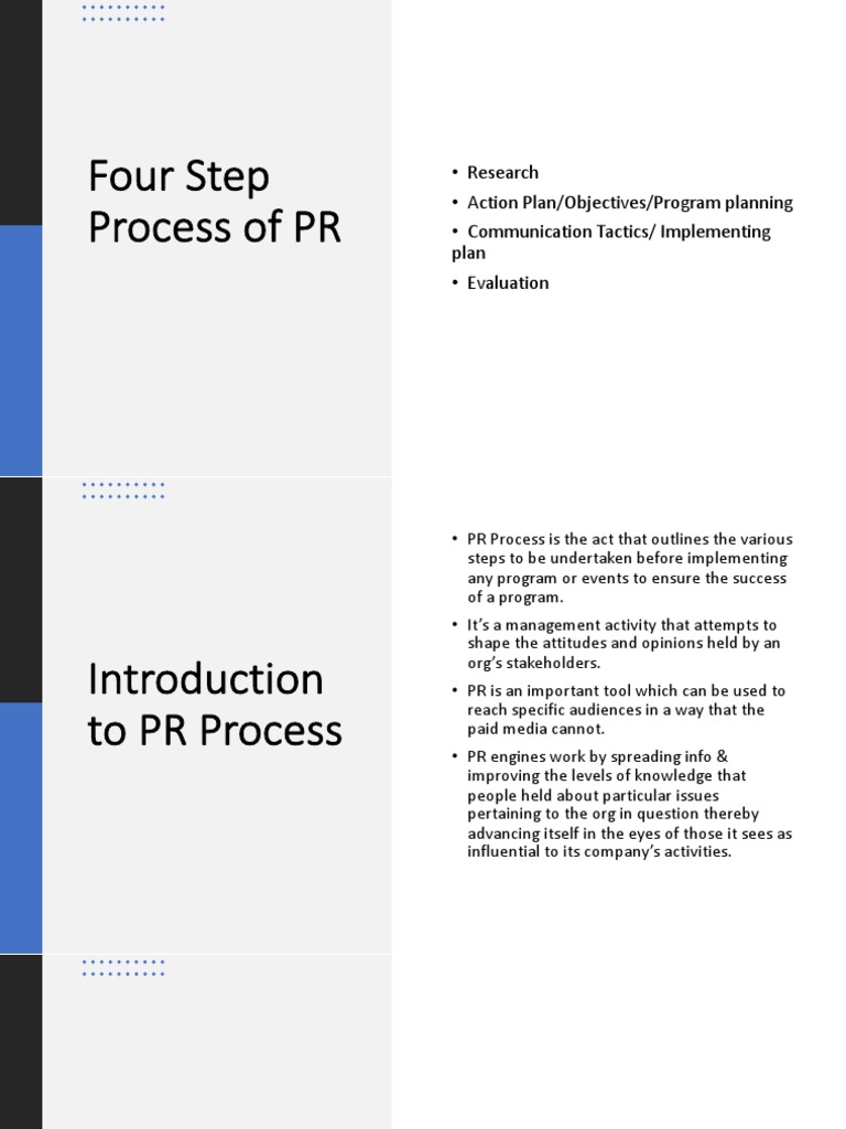 4 Steps of PR Process | PDF