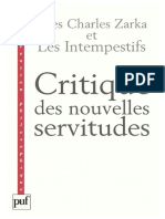 Critique Des Nouvelles Servitudes