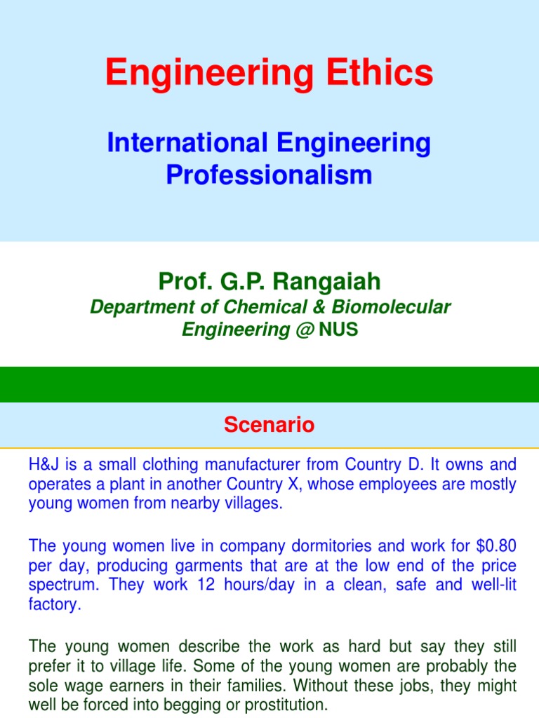 Engineering Ethics in Global Contexts | PDF | Cost Of Living | Bribery