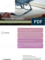 Tema 3. Procese-Verbale