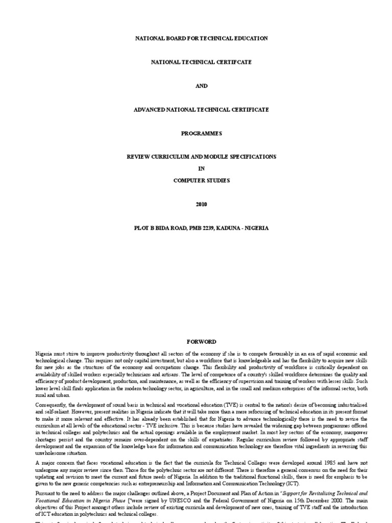 NTC and ANTC Computer Studies - 0 | PDF | Computer Data Storage ...