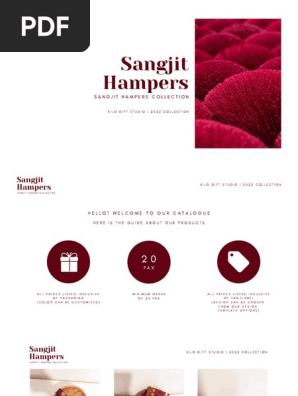 02. Sangjit Hampers Catalogue 2022 by KILO Gift Studio