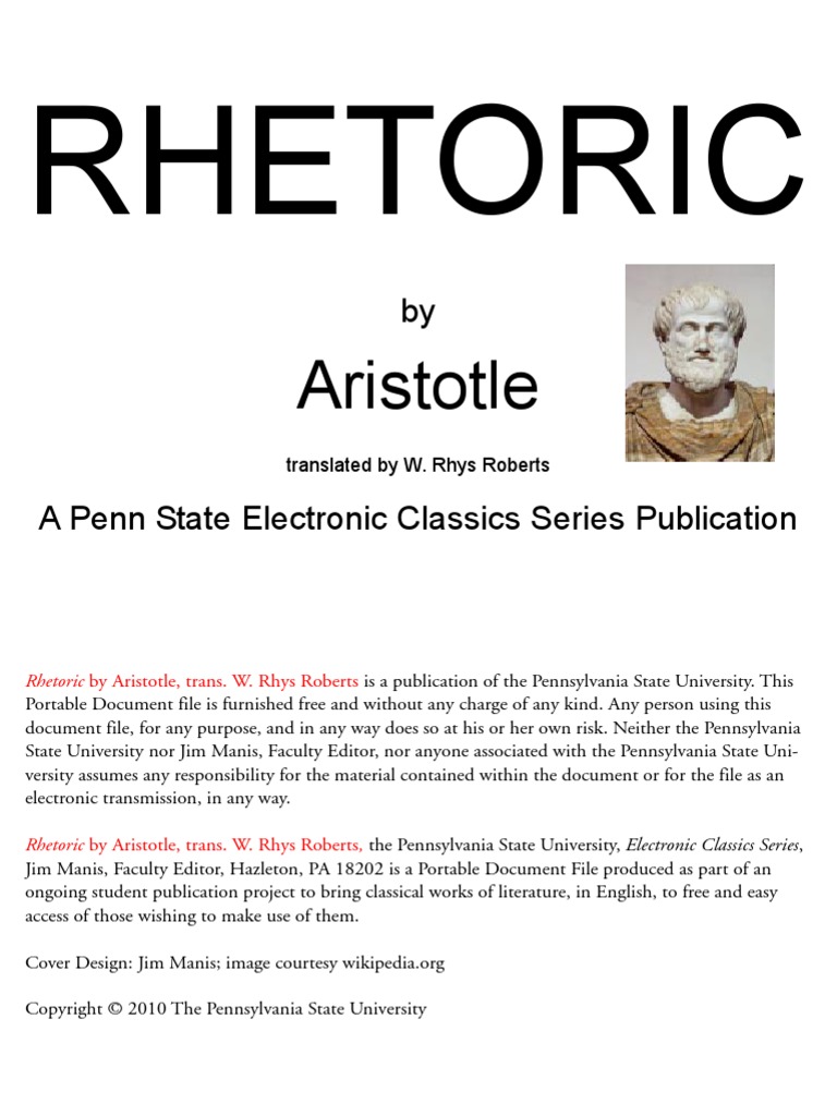 58 Top Best Writers Aristotle Rhetoric Book 1 Pdf 