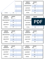 Rubrics For Speech Context