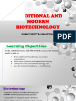 Traditional and Modern Biotechnology