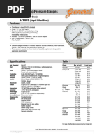 GIC Pressure Gauge Specifications | PDF | Pressure | Pressure Measurement