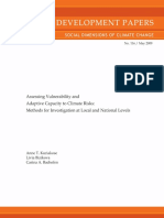 World Bank - Kuriakose Et Al - Assessing Vulnerability and Adaptive Capacity To Climate Risks - Methods - 2009