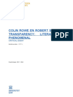 Rowe Colin - Critical Essay
