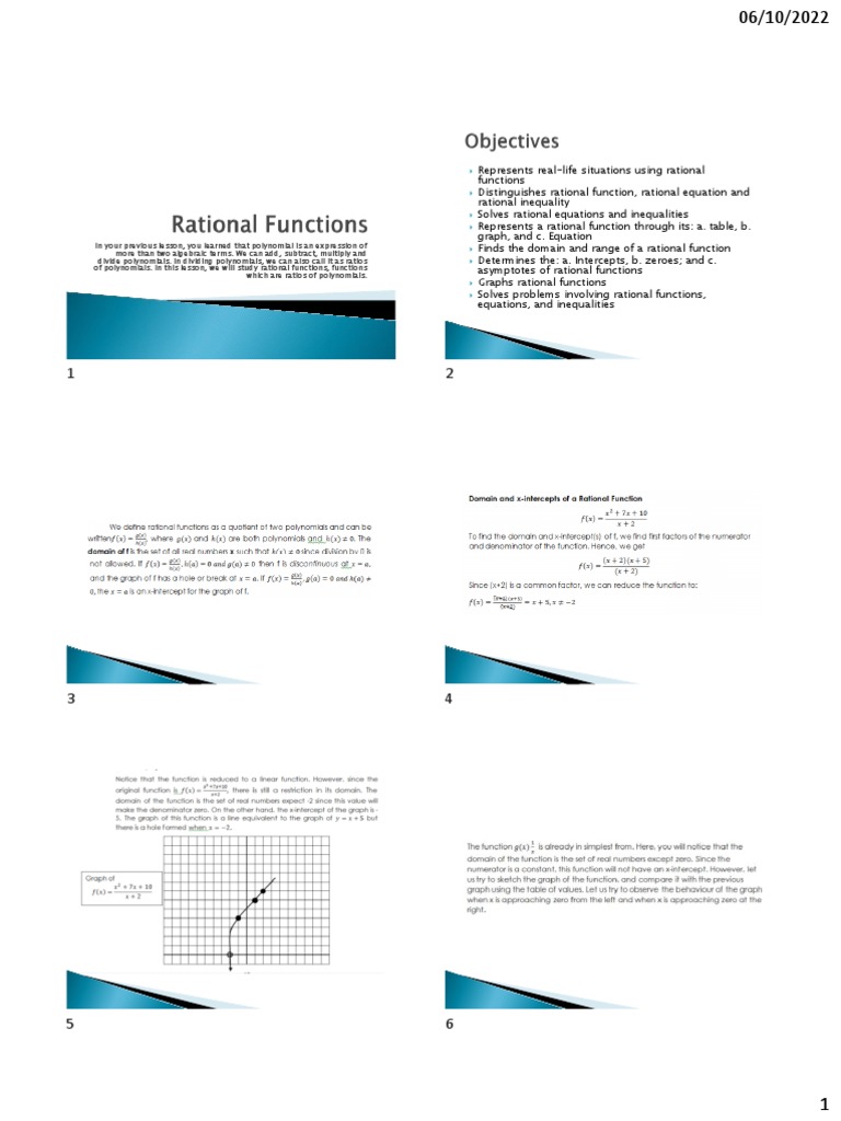 Week 2-3 Rational Function | PDF