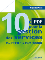 10 Clés Pour La Gestion Des Services - De l'ITIL à ISO 20000