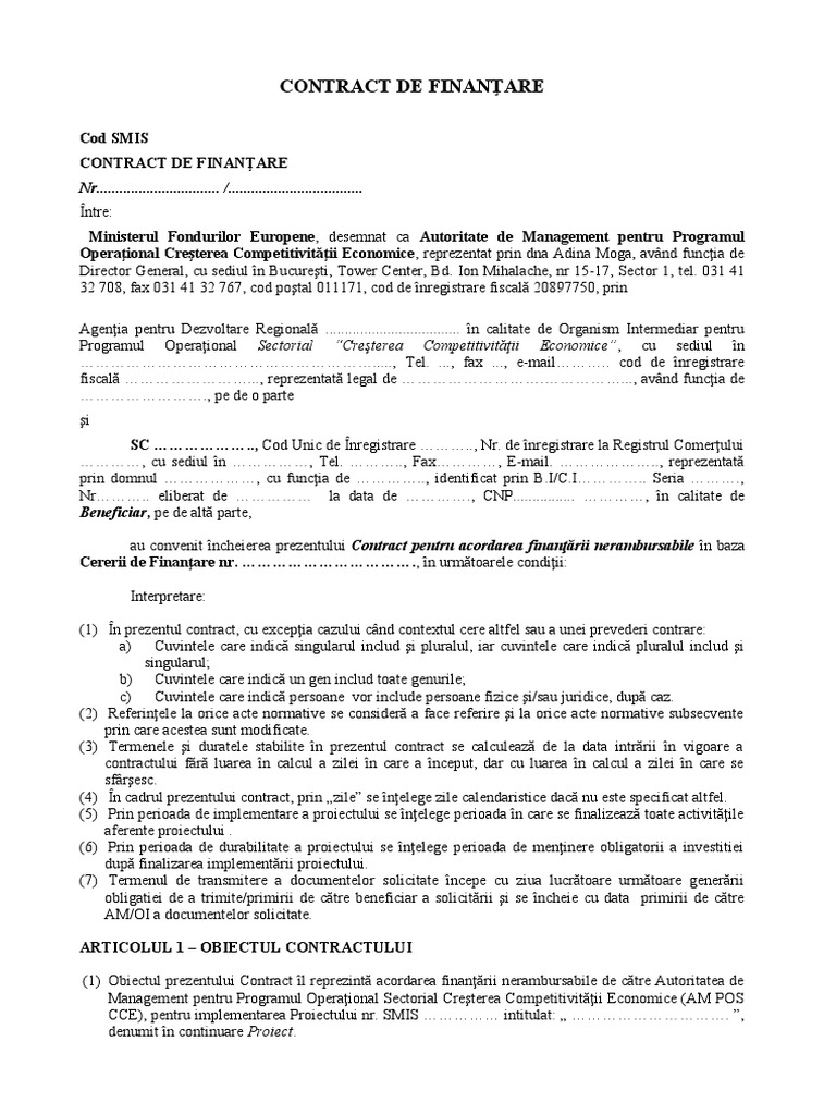 Model Contract Consultanta | PDF