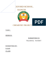 Bridgeford School Chemistry Project on Topics