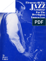 COKER, Jerry - Elements of the Jazz Language