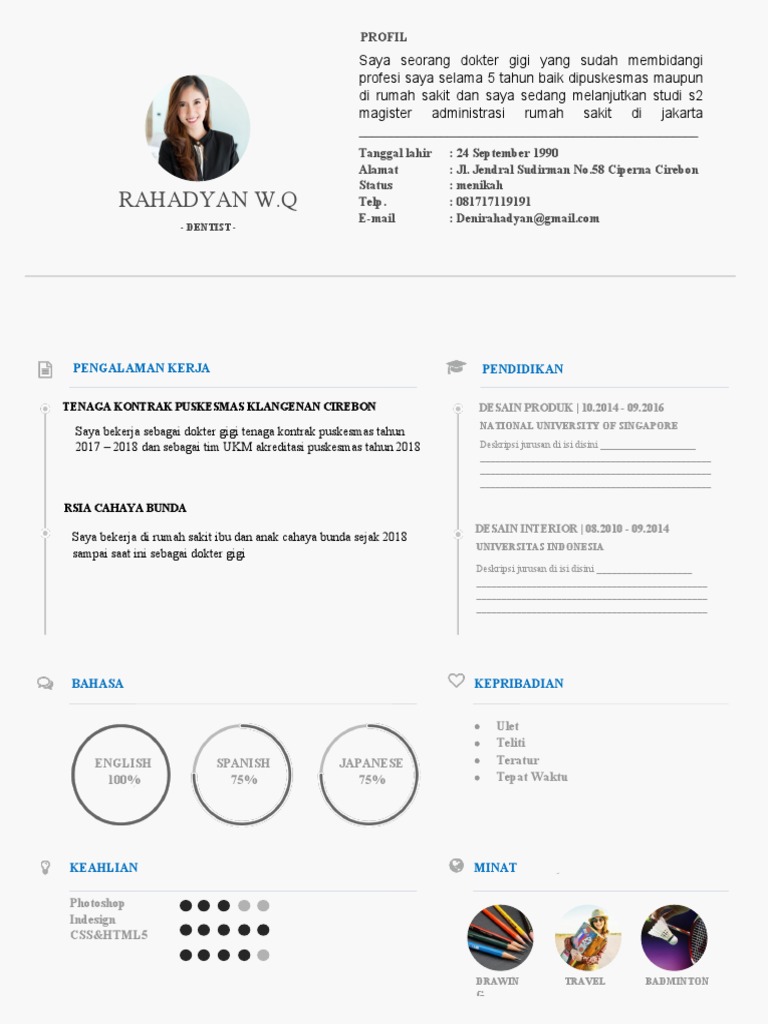 CV Timeline Creative Resume | PDF