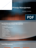 Prinsip-Prinsip Manajemen