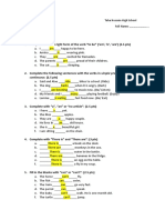 (P) Diagnostic Test (TCSF) (Correction)