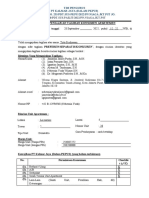 Formulir Pendaftaran Tagihan - PT Kalmar - Konsumen Tirta Budiawan