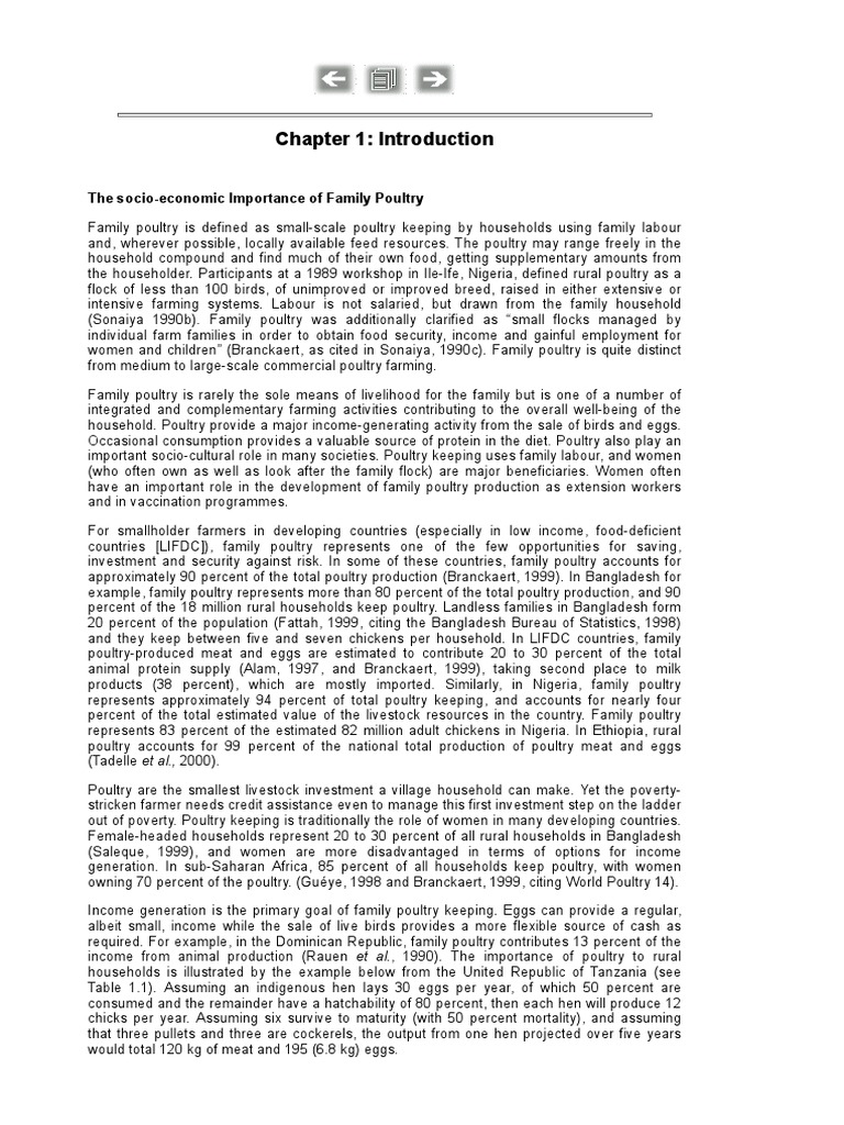 SmallScale Poultry Production Chapter 01 PDF Chicken Poultry