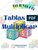 Cuadernillo Tablas de Multiplicar - Educacion Maestros