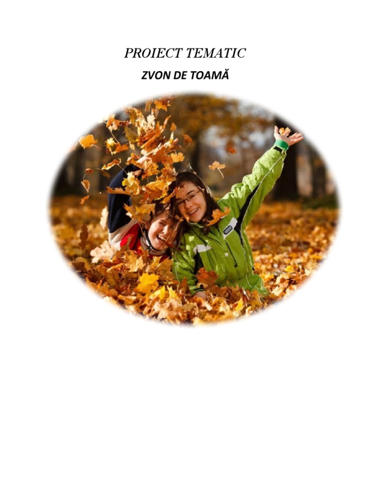 Zvon de Toamna Grupa Mica. Proiect Tematic | PDF