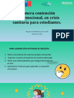 Primera contención socioemocional en crisis sanitaria