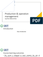 Production & Operation Management Introduction Lecture-01