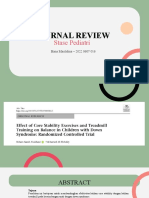 Review Jurnal - Pengaruh Latihan Core Stability Dan Latihan Treadmill Pada Anak DS