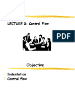 Lecture - 3 Control Flow and Indentation