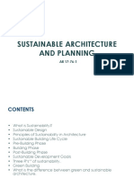Sustainable Architecture and Planning: Key Concepts