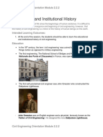Educational and Institutional History 2.2.2