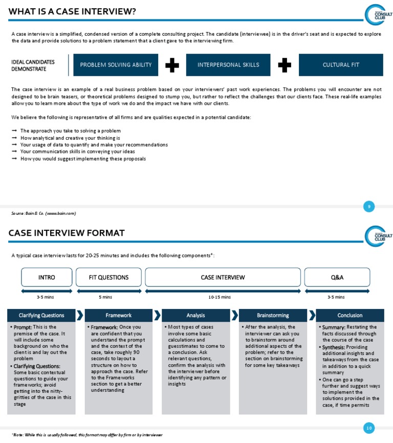 What Is Case Interview PDF Analysis Interview