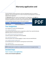 13 Creating The Warranty Application and Operators Warranty