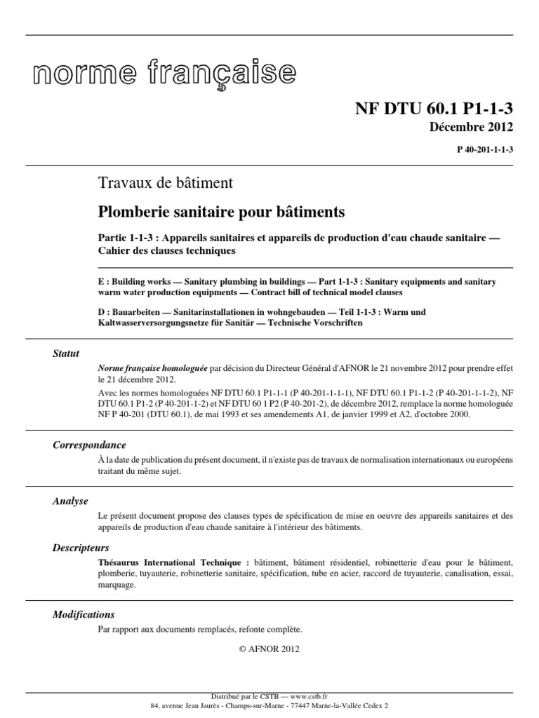 Dtu 60 111 _ Dtu 60.1 Et 60.11 Pdf – XJGO