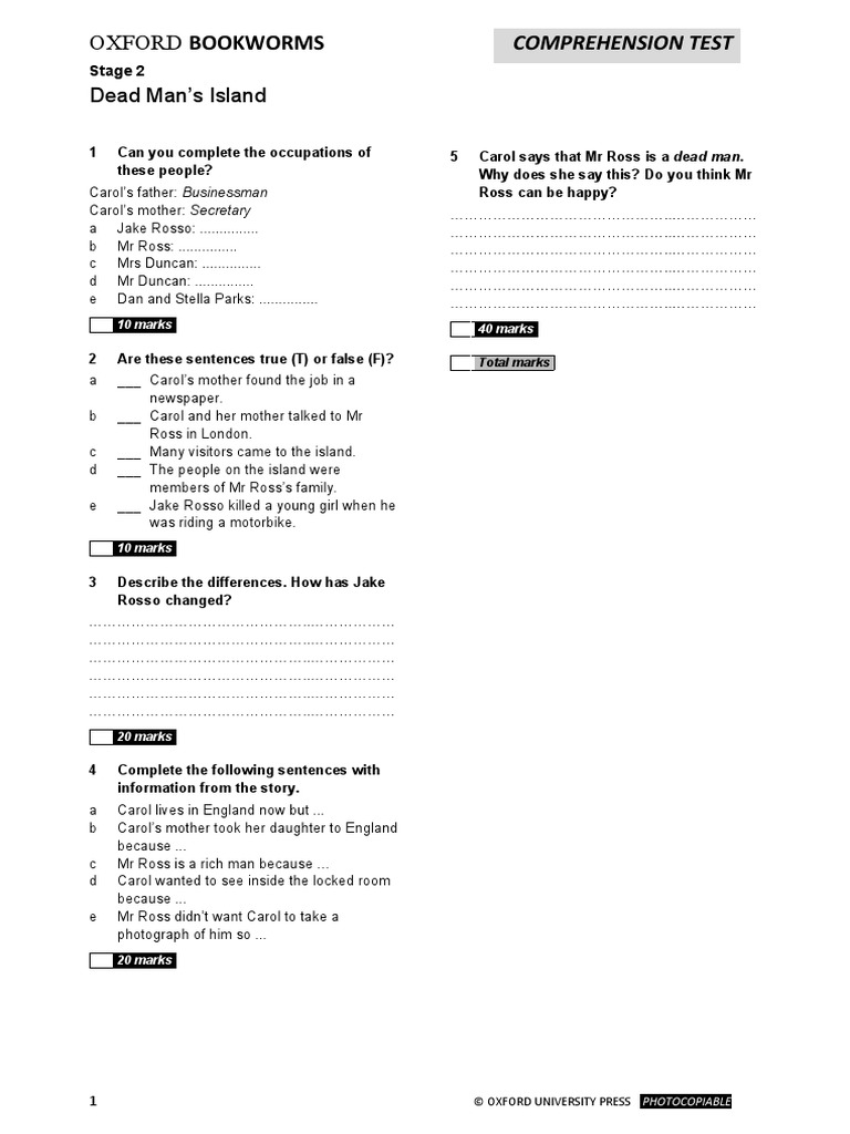 Obw Dead Mans Island | PDF