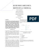 Informe Lanzamiento en La Vertical - Mecanica