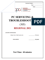 PC Servicing & Troubleshooting Regional 2021 Contest Scores