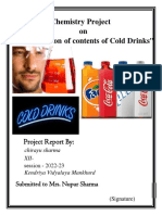 Determination of Contents of Cold Drink
