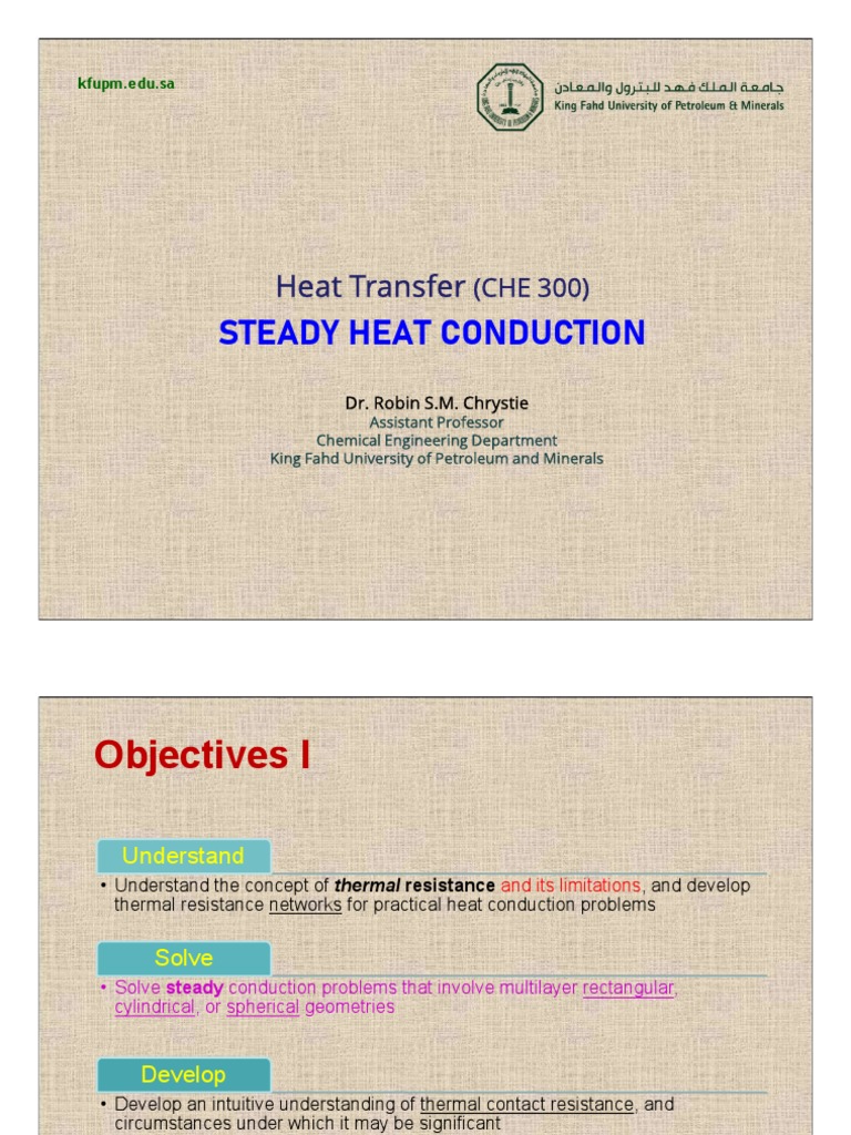 Steady Heat Conduction Fundamentals | PDF | Thermal Conduction | Heat ...