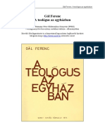 Gal Ferenc A Teologus Az Egyhazban 1