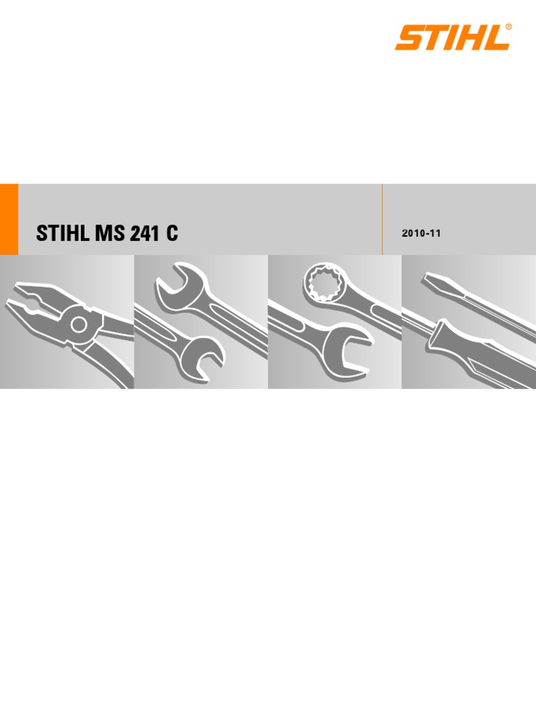Stih) : Stihl Ms 241 C | PDF | Tornillo | Embrague