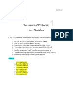 Nature of Probsbility SND Statistics (Acog Answers)