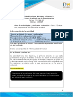 Guia de Actividades y Rúbrica de Evaluación - Fase 5 - Evaluar Una Propuesta de Tele-Educación en Salud